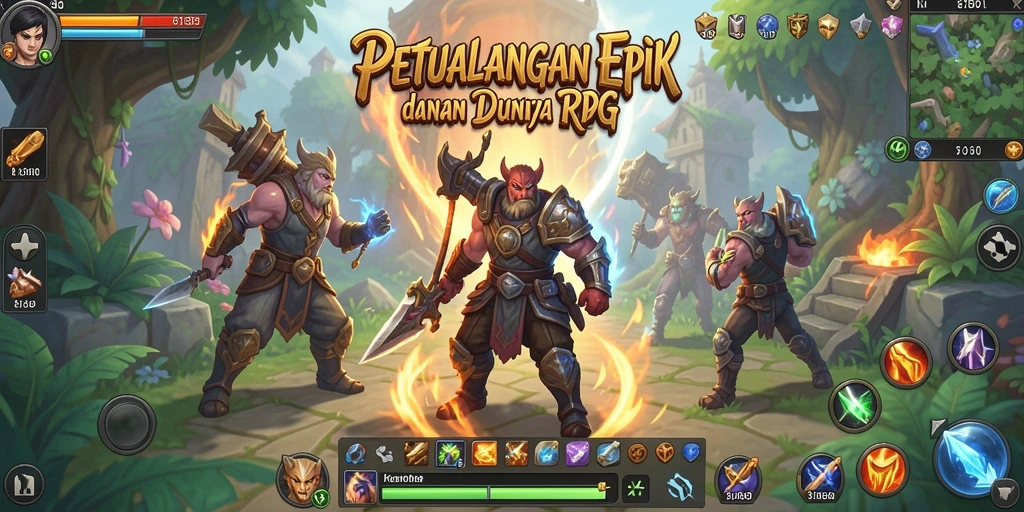 Screenshot gameplay RPG 8180 menunjukkan aksi yang mendebarkan.