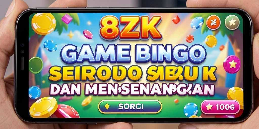 Tampilan gameplay Bingo seru di 8ZK dengan pemain memperoleh angka.