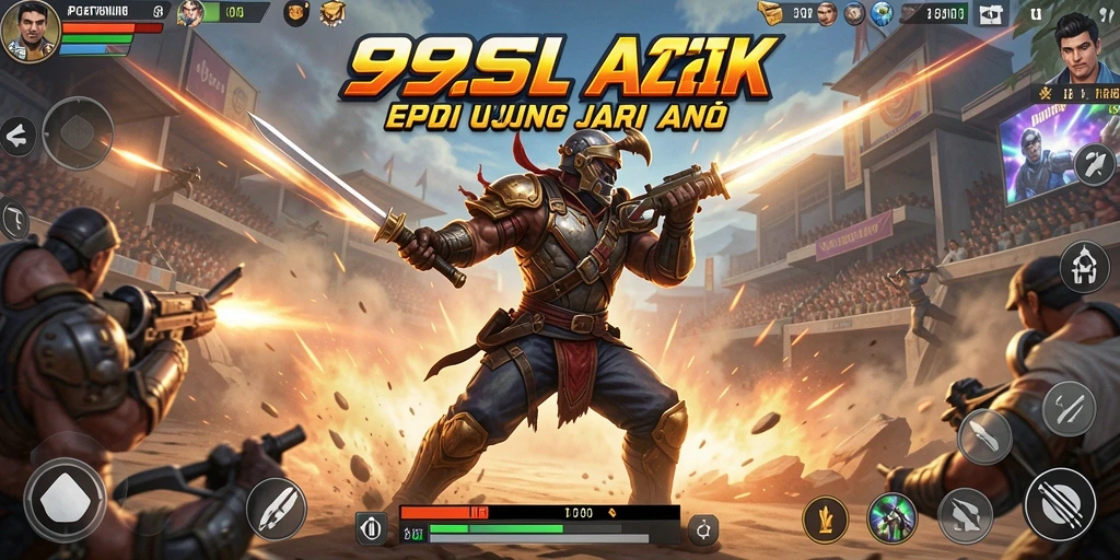 Tampilan aksi mendebarkan dari permainan 99SL di layar.