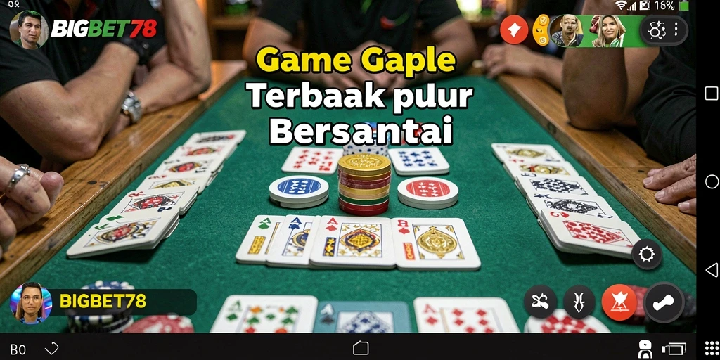 Gameplay seru dan interaktif Gaple di BIGBET78.