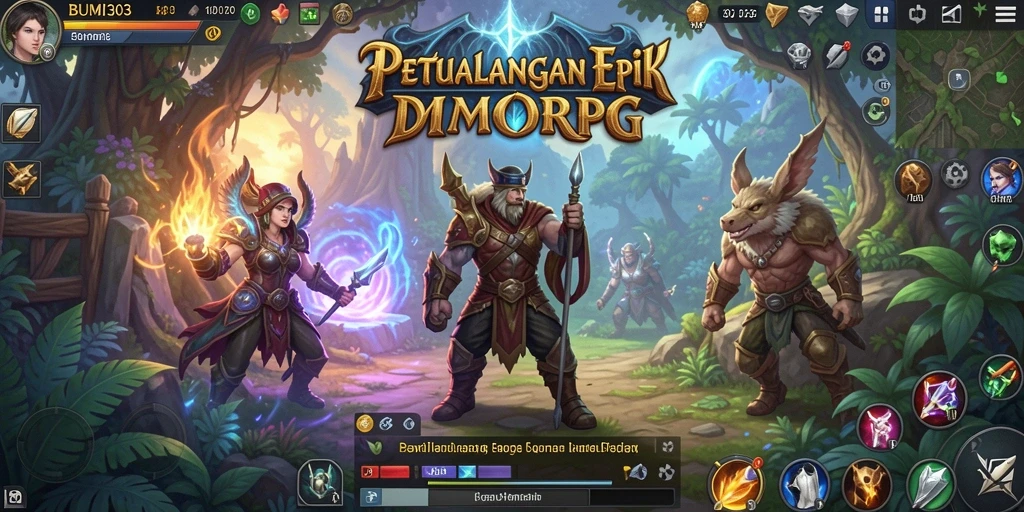 Tampilan gameplay seru dengan pertempuran epik di BUMI303.