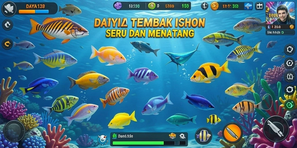 Gameplay seru saat menembak ikan di DAYA138.