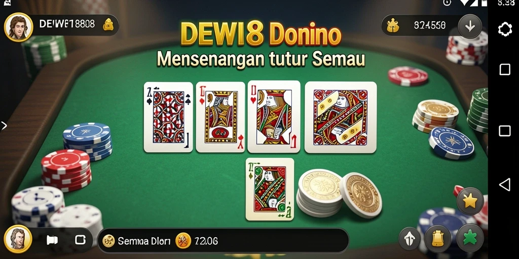 Tampilan seru gameplay domino DEWI188 dengan taruhan yang menarik.