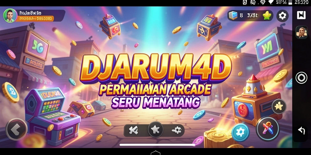 Screenshot utama DJARUM4D menunjukkan gameplay Arcade yang intens dan mendebarkan.