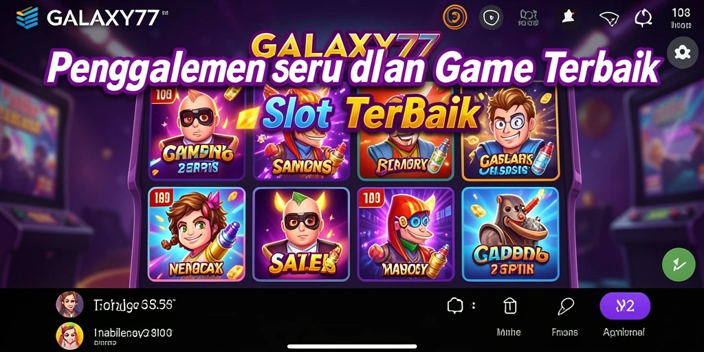 Tampilan screenshot gameplay menawan dari GALAXY77 dengan fitur slot menarik.