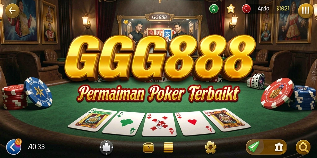 Tampilan menarik dari permainan Poker GGG888 dengan interaksi seru.