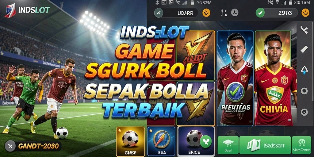 Tampilan gameplay seru dengan tema sepak bola yang menarik.