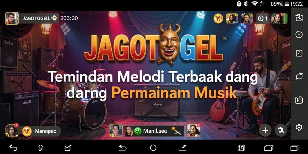 Tampilan permainan musik di JAGOTOGEL yang menarik dan interaktif.