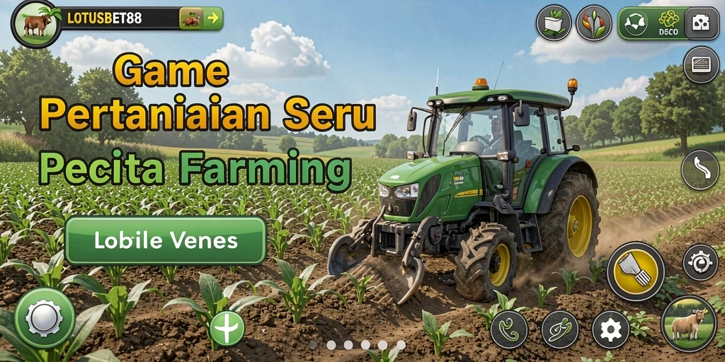 Gameplay menarik di LOTUSBET88 menampilkan aktivitas pertanian.