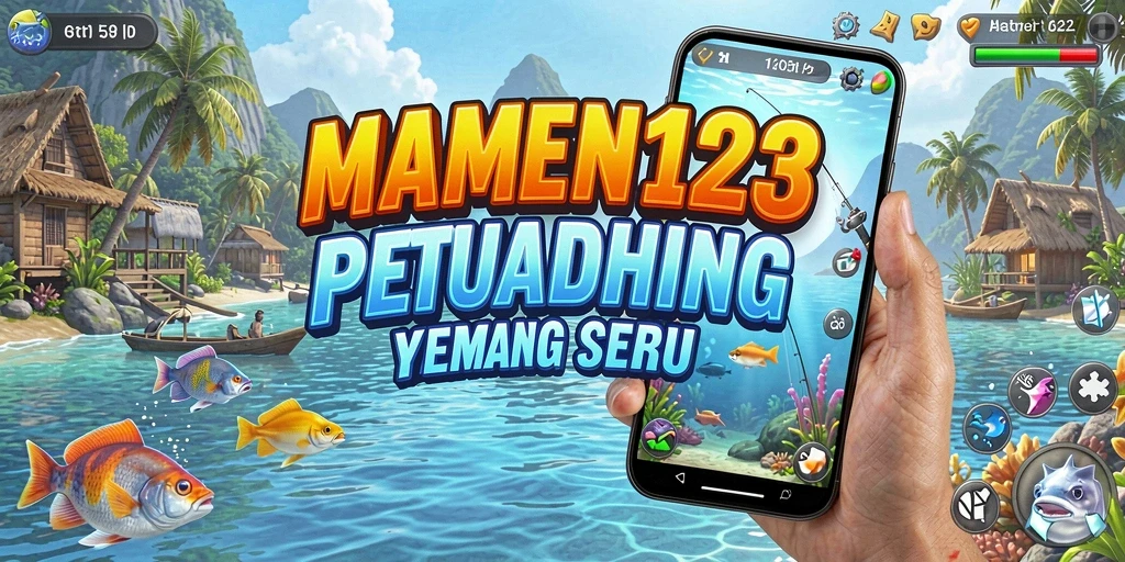 Gameplay seru MAMEN123 dengan pengalaman memancing yang mendebarkan.