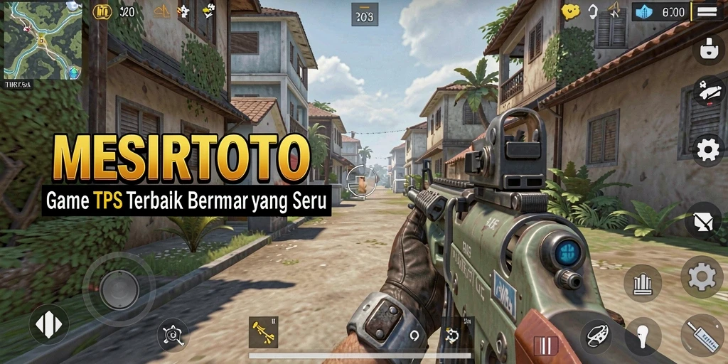 Screenshot gameplay seru MESIRTOTO dalam aksi TPS.
