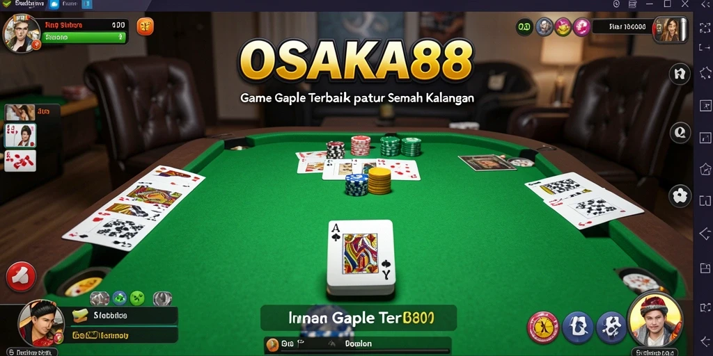 Tampilan gameplay menarik OSAKA88 dengan berbagai mode Gaple.