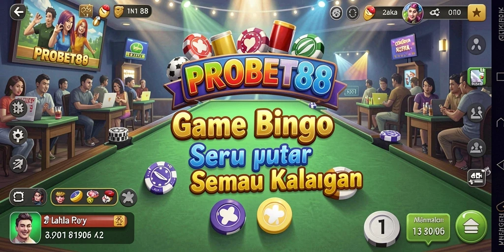 Tampilan gameplay Bingo yang menarik di PROBET88.
