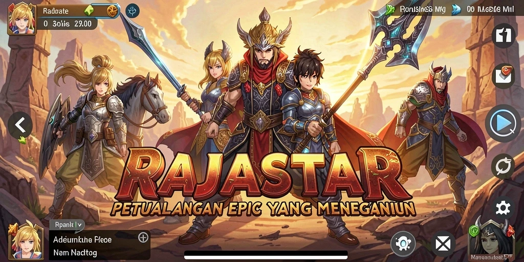 Gameplay <strong>RAJASTAR</strong> yang menakjubkan dalam dunia anime.