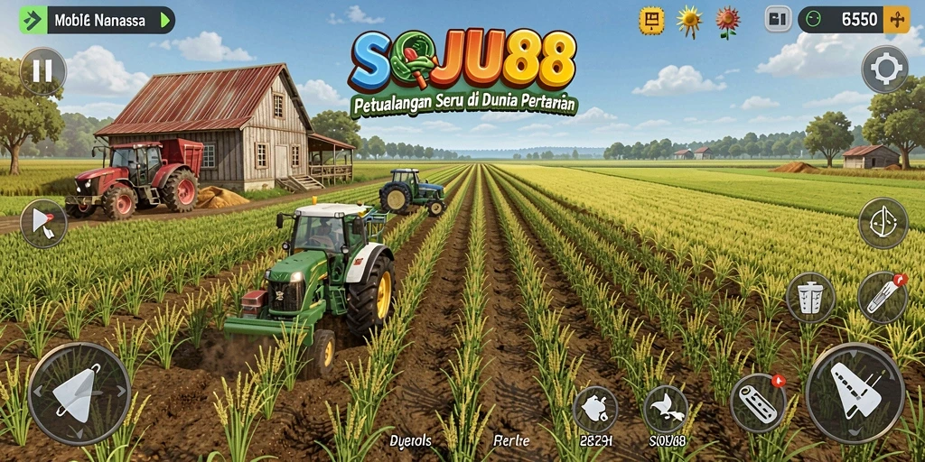 Tampilan menarik gameplay pertanian di SOJU88.