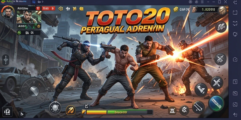 Screenshot TOTO20 menampilkan aksi pertarungan yang mendebarkan.