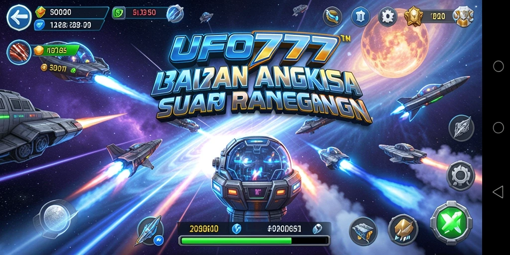 Tampilan mencolok dari balapan luar angkasa yang mendebarkan di UFO777.