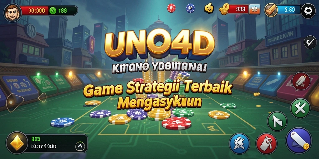 Tampilan gameplay menarik dan strategi mendebarkan di UNO4D.